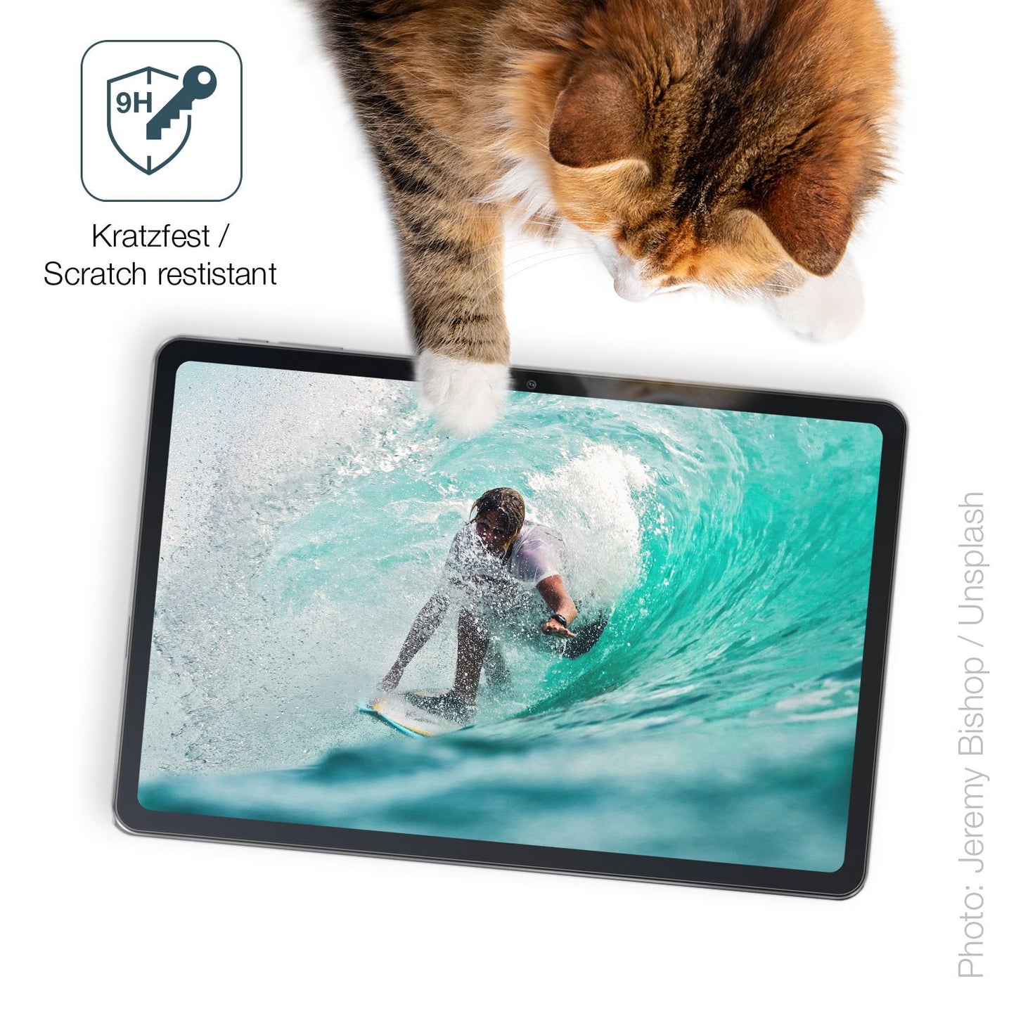 dipos Displayschutz für Oscal Pad 50, mattierte Oberfläche, robuste Festigkeit und perfekte Passform