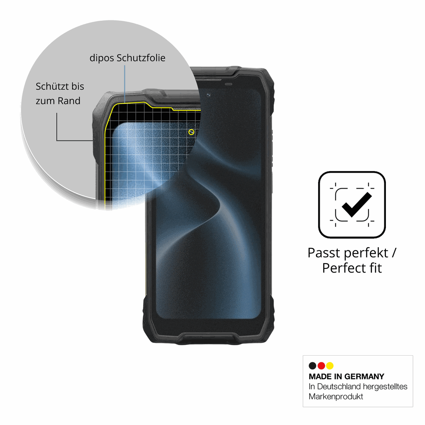 Blickschutzfolie für Oscal Pilot 5 matt Schutzfolie Privacy