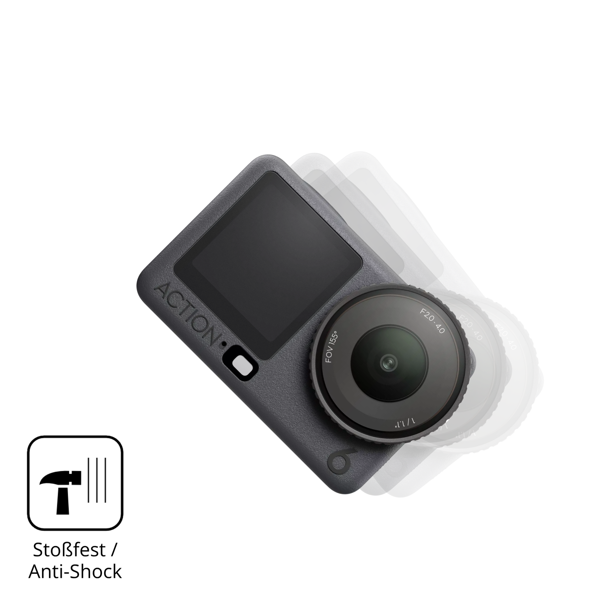 Schutz gegen Kratzer auf dem osmoaction 6 Glas durch Schlüssel, Stöße gegen die Tischkante oder Stürze