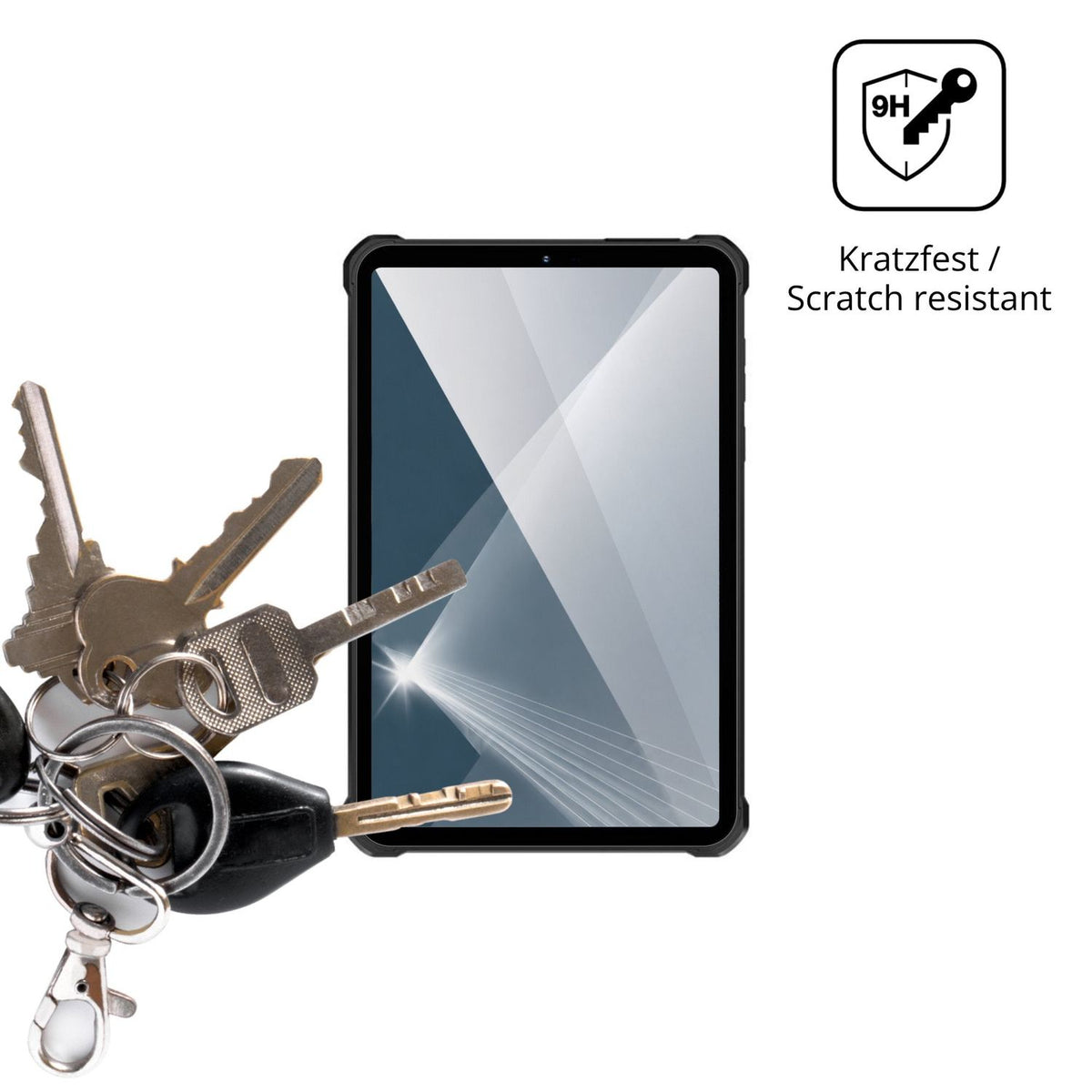 dipos Displayschutz für Oukitel RT11 5G, transparente Oberfläche, perfekte Passform auch für die Rundungen