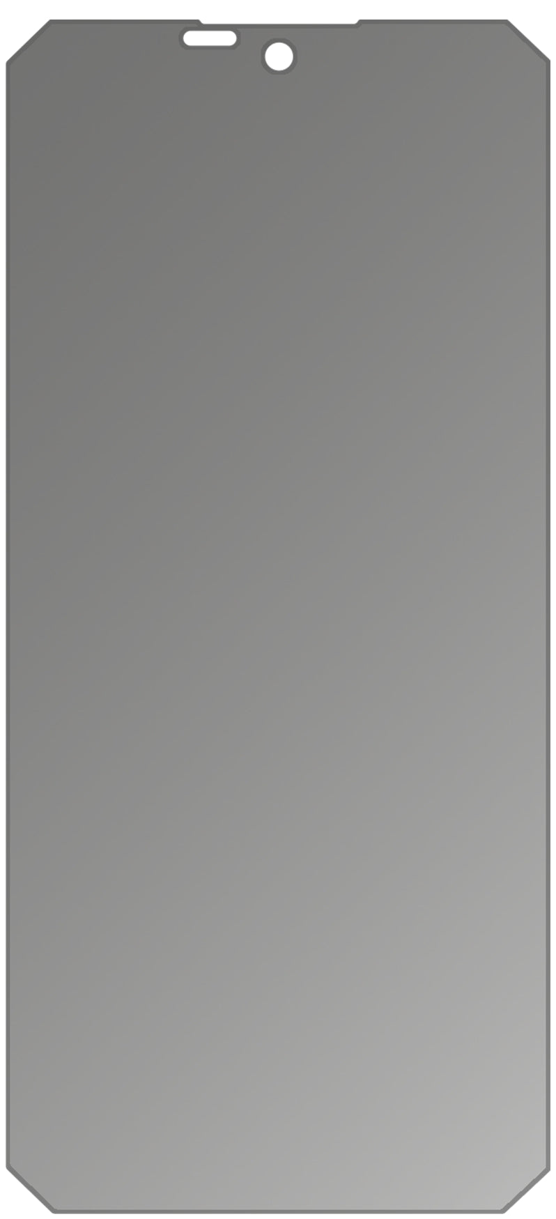 dipos Displayschutz für Oukitel W15, mattierte Oberfläche, Blickschutzfilter und perfekter Passform