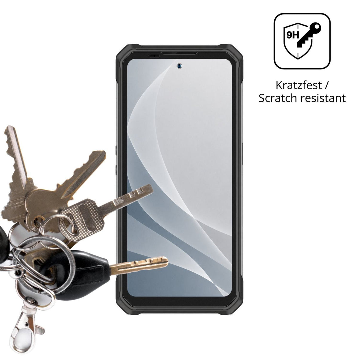 dipos Displayschutz für Oukitel WP100 Plus, mattierte Oberfläche, robuste Festigkeit und perfekte Passform