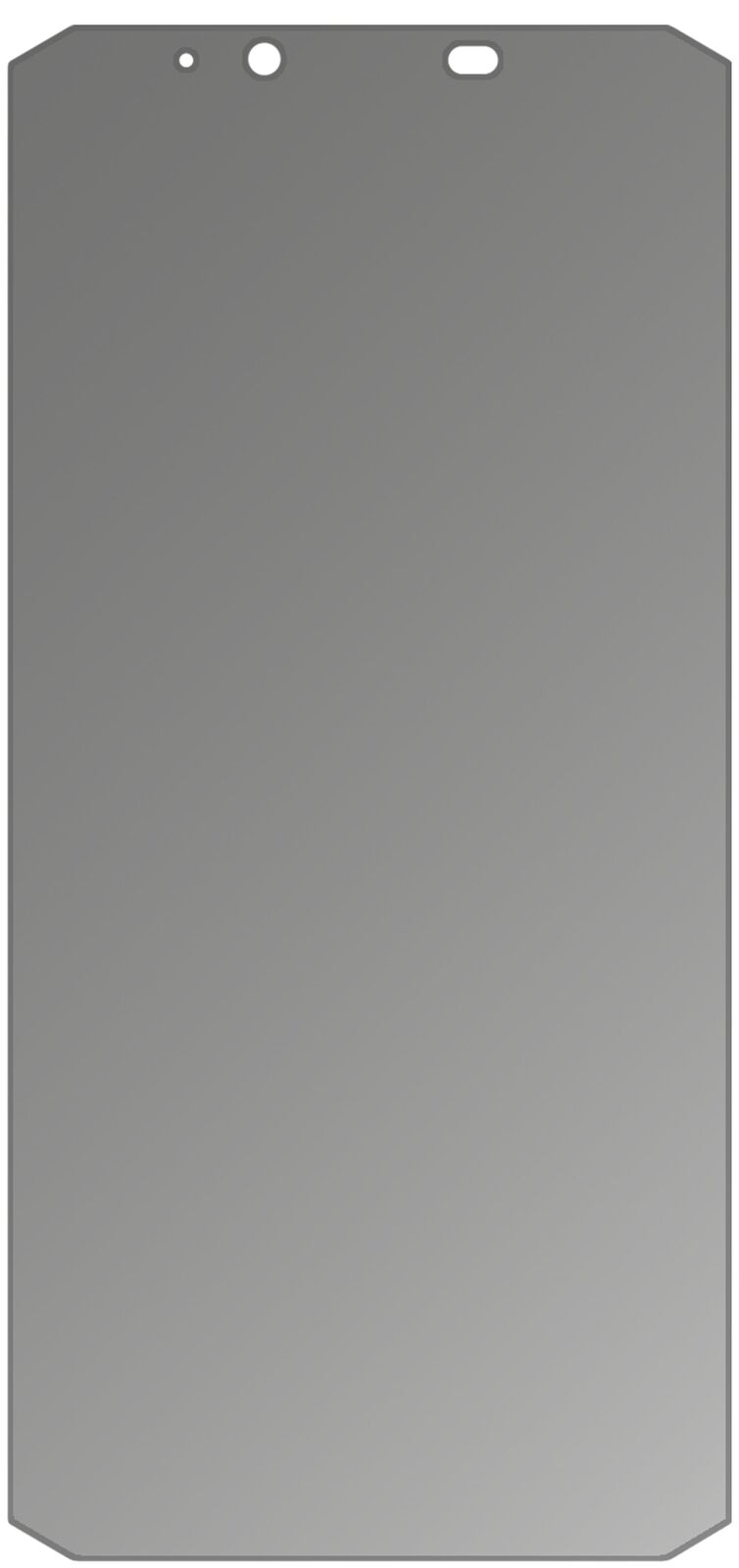 dipos Displayschutz für Oukitel WP2, mattierte Oberfläche, Blickschutzfilter und perfekter Passform