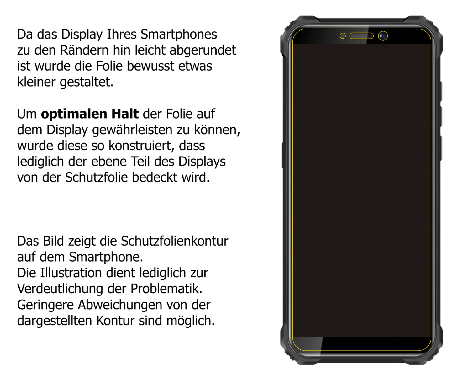 dipos Displayschutz für Oukitel WP5 Pro (2020), mattierte Oberfläche, robuste Festigkeit und perfekte Passform