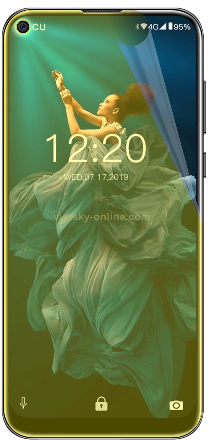 2x 3D Full Cover Schutzfolie für Oukitel C17 Pro