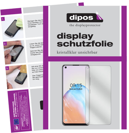2x Schutzfolie klar für Oukitel C18 Pro Display-Schutzfolie