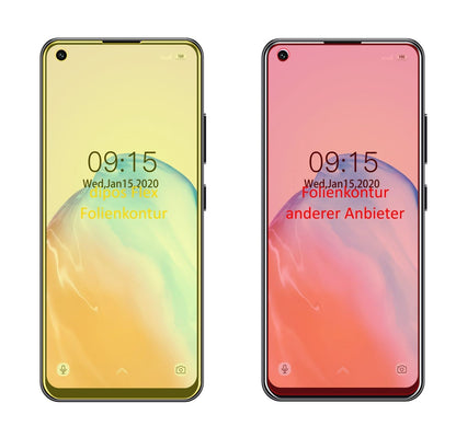 2x 3D Full Cover Schutzfolie für Oukitel C18 Pro
