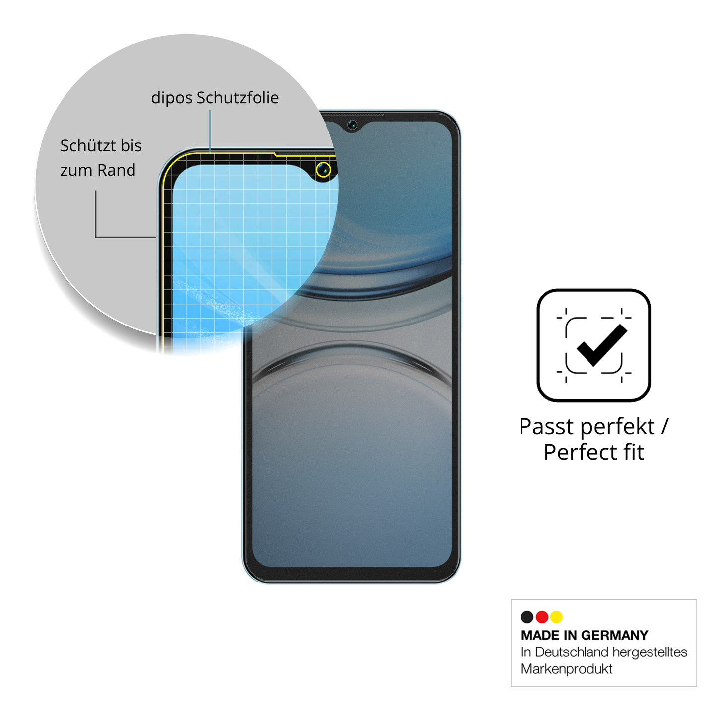 Schutz gegen Kratzer auf dem Oukitel C2 Glas durch Schlüssel oder Ähnliches