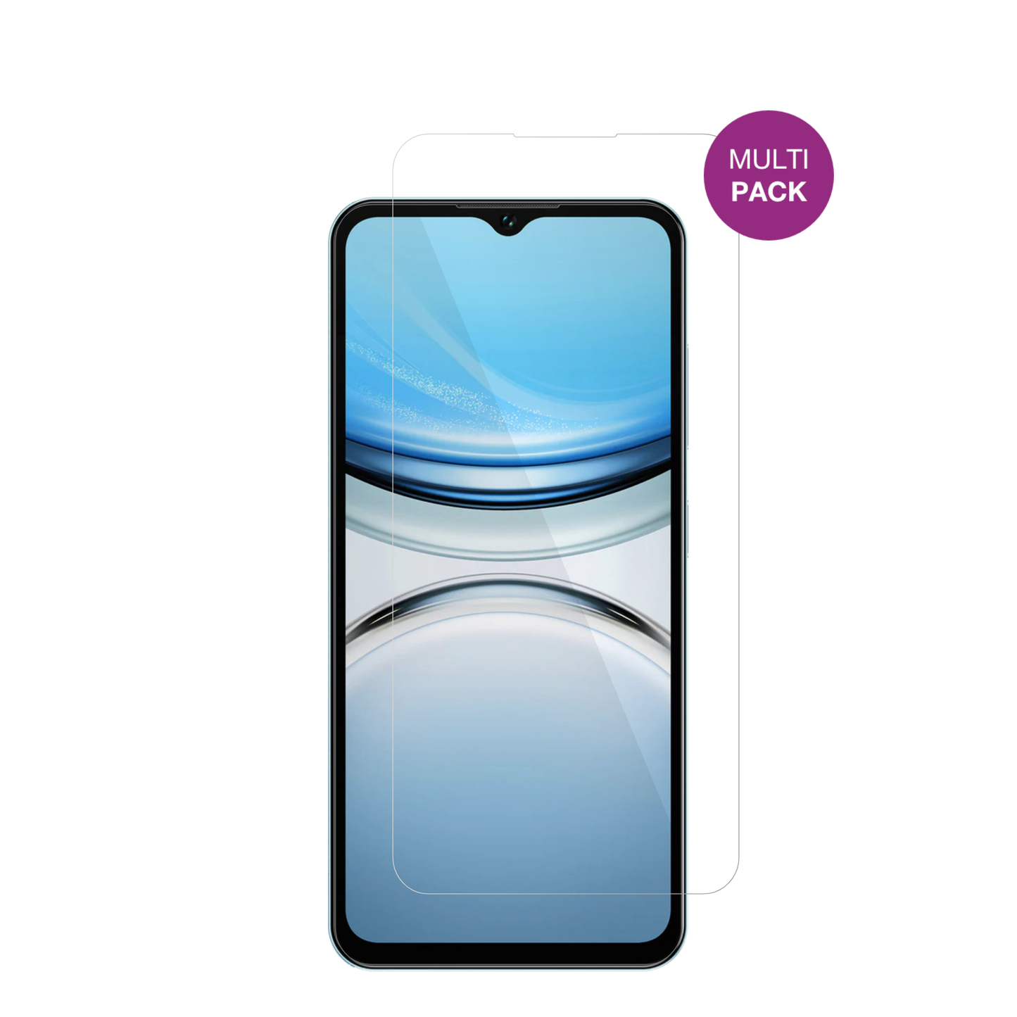 OukitelC2 mit aufgebrachter dipos Displayschutzfolie, glasklare Darstellung ohne Einschränkungen