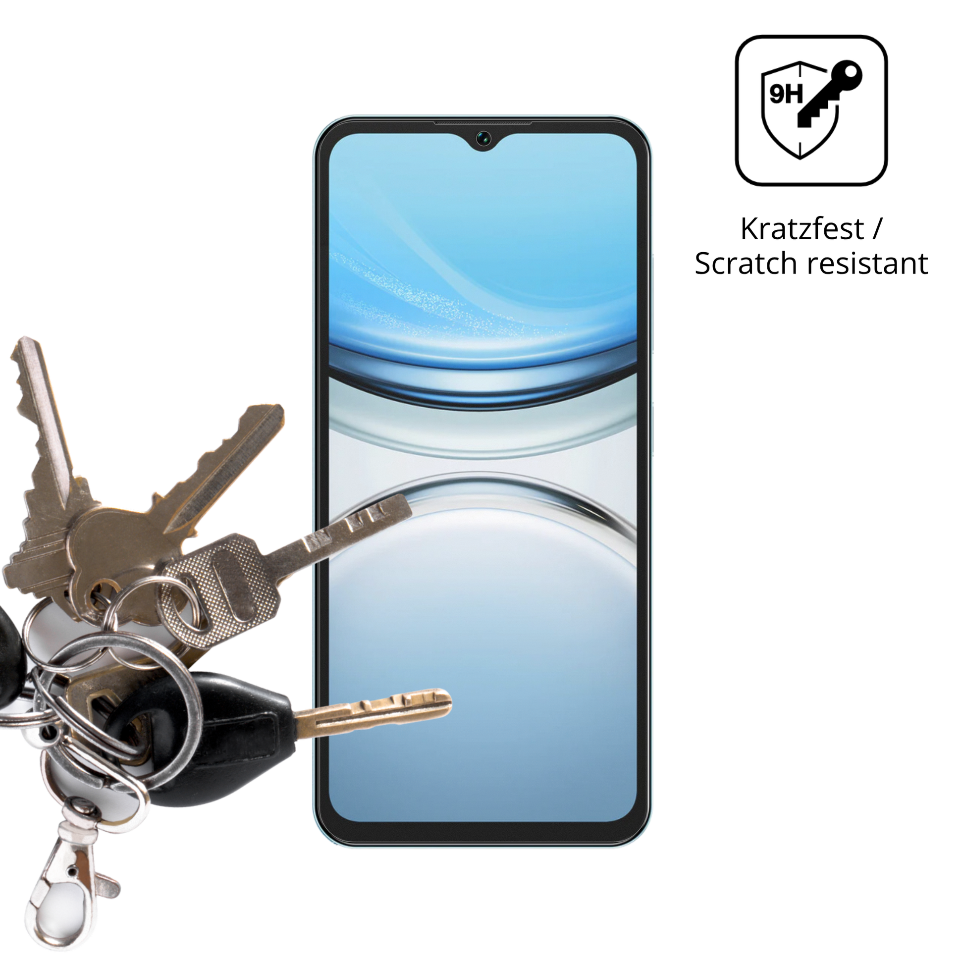 dipos Displayschutz für Oukitel C2, mattierte Oberfläche, robuste Festigkeit und perfekte Passform