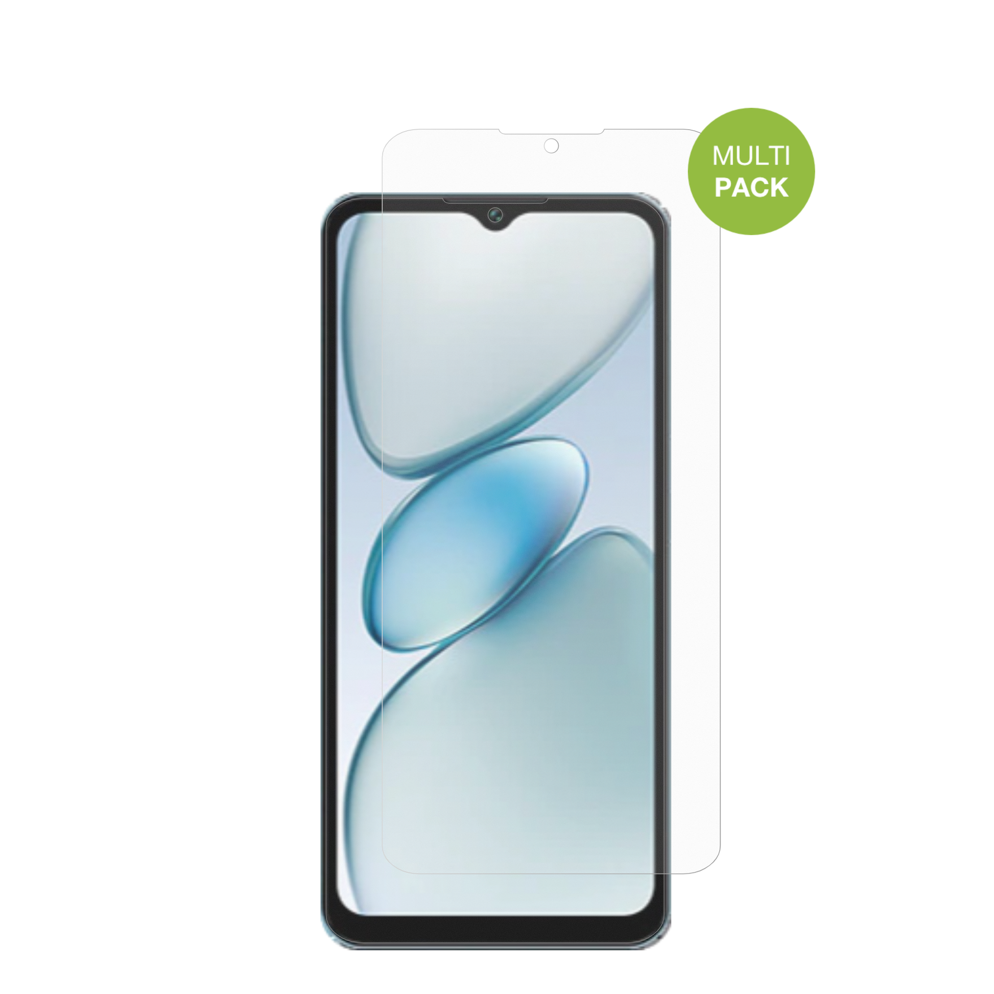 OukitelC5 mit aufgebrachter dipos Displayschutzfolie, die lästige Fingerabdrücke minimiert