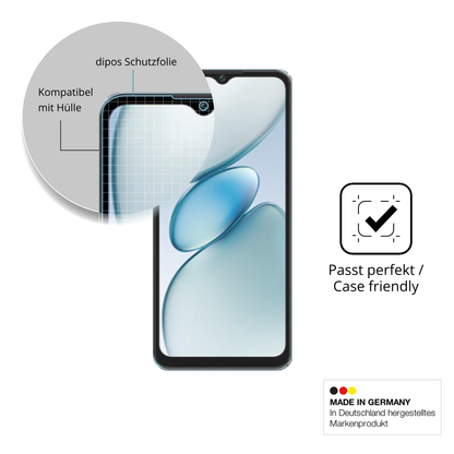 Schutzfolie mit optimaler Passform, zur Verwendung mit Hüllen geeignet