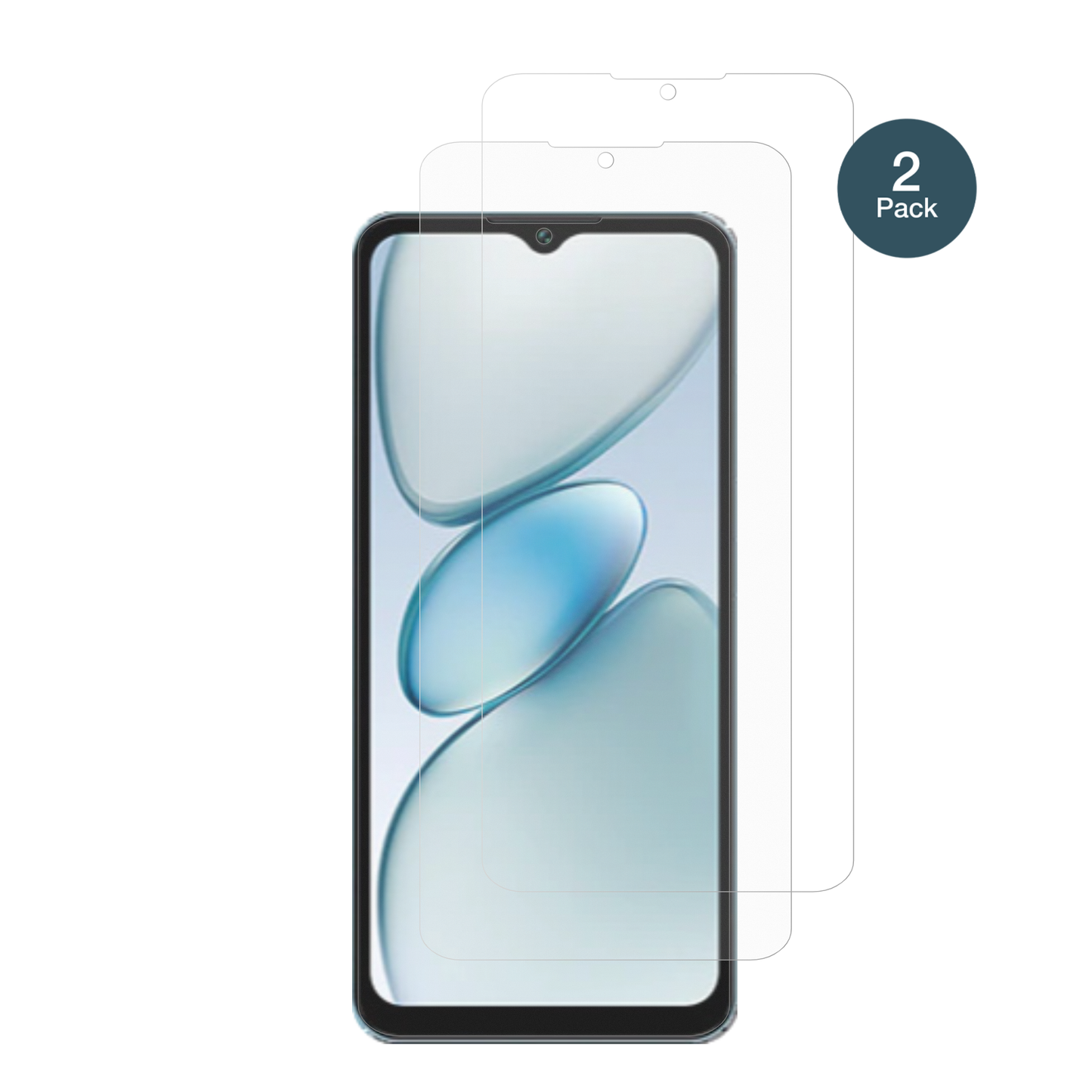 OukitelC5 mit aufgebrachter dipos Panzerfolie, die lästige Fingerabdrücke minimiert