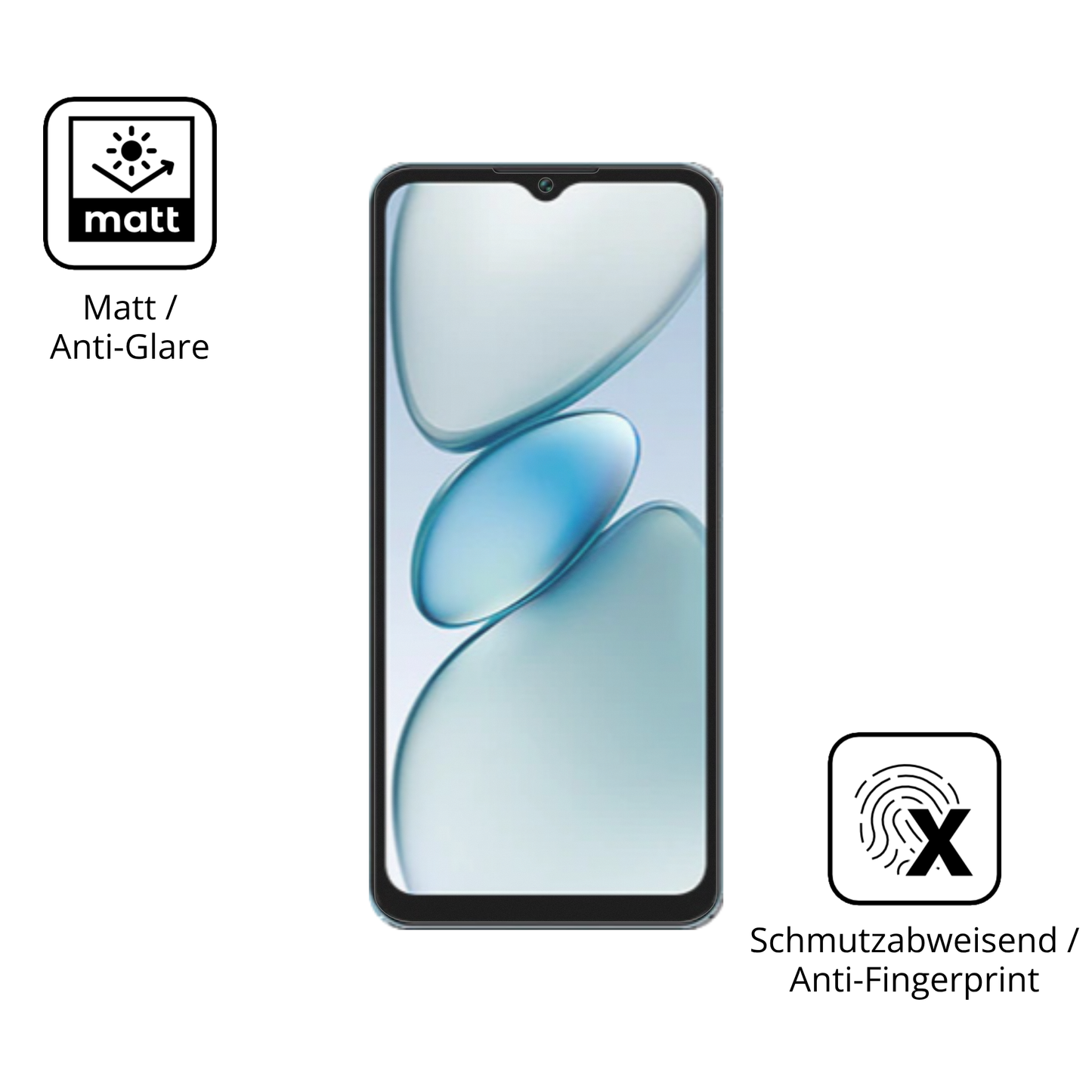 9H Hartbeschichtete, flexible Folie passend zugeschnitten für Oukitel C5