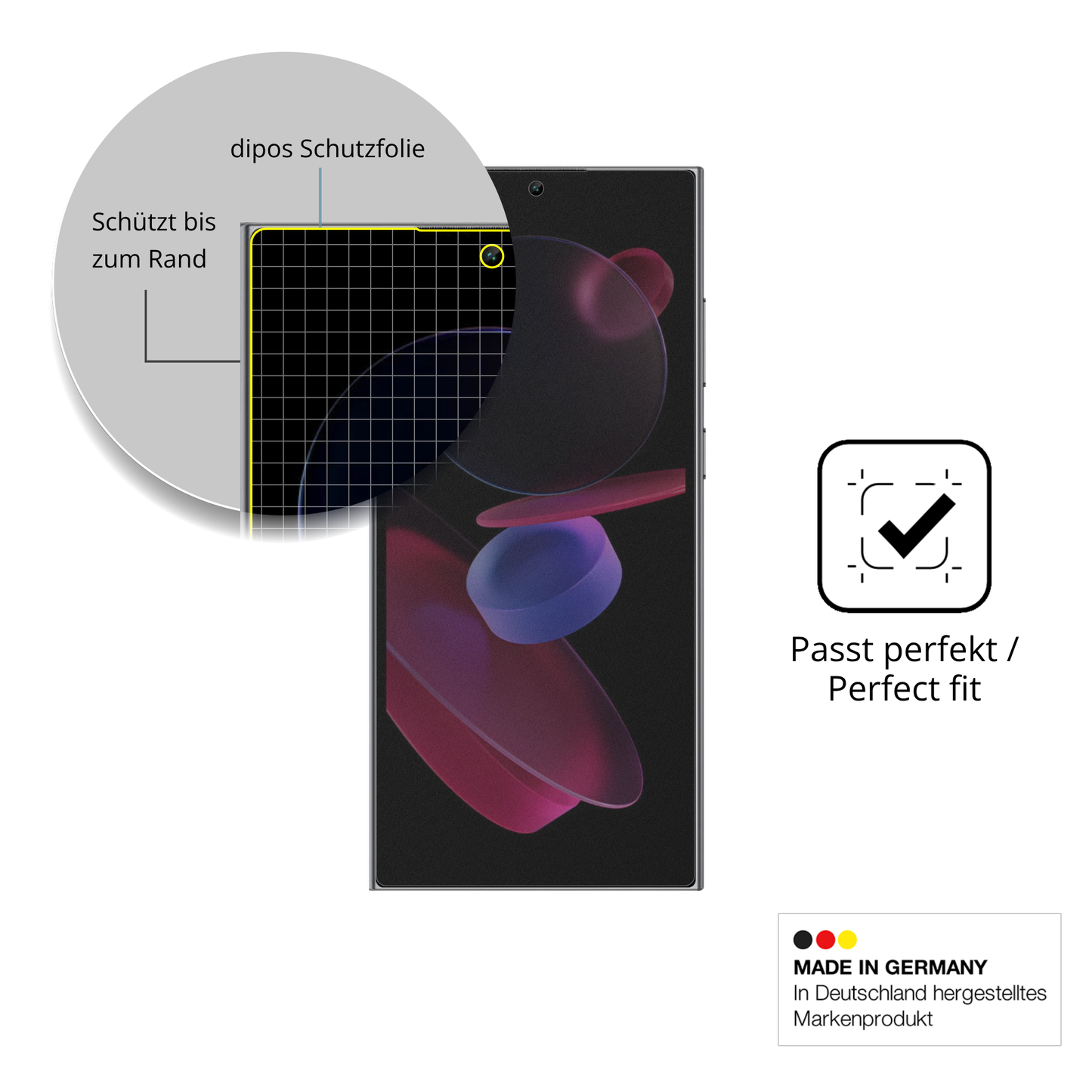 Full Cover Privacy Blickschutzfolie für Oukitel C62