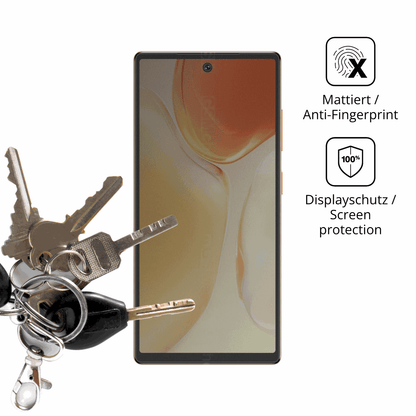 Blickschutzfolie für Oukitel C66 matt Schutzfolie Privacy