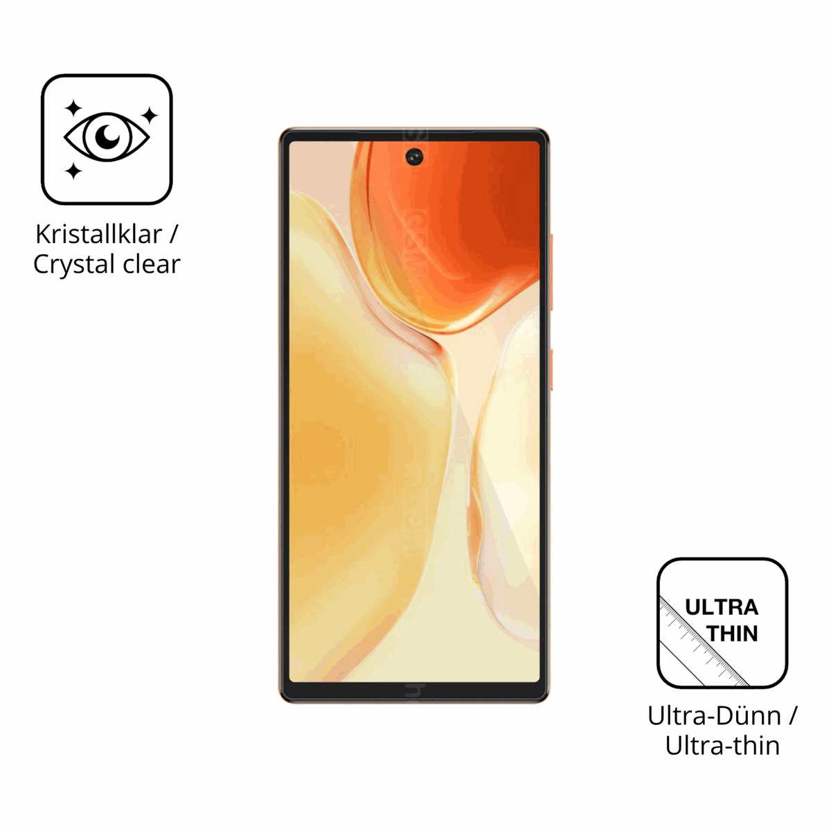 4x Schutzfolie klar für Oukitel C66 Display-Schutzfolie