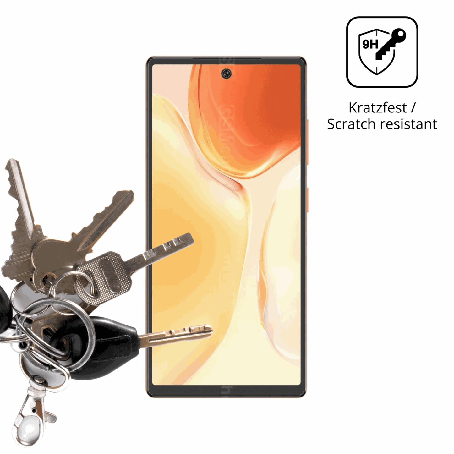 2x 9H Schutzfolie matt für Oukitel C66 Panzerfolie