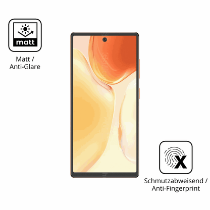 2x 9H Schutzfolie matt für Oukitel C66 Panzerfolie