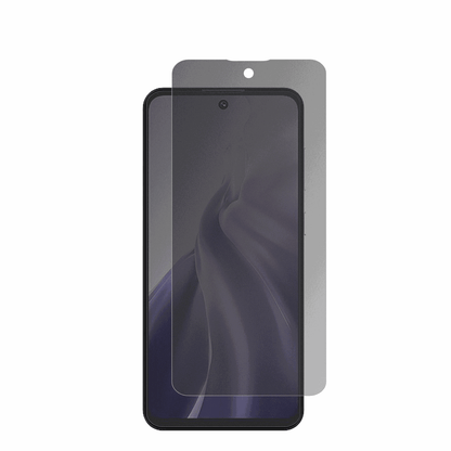 oukitelc69 mit aufgebrachtem dipos Displayschutz, der seitliche Einblicke blockiert