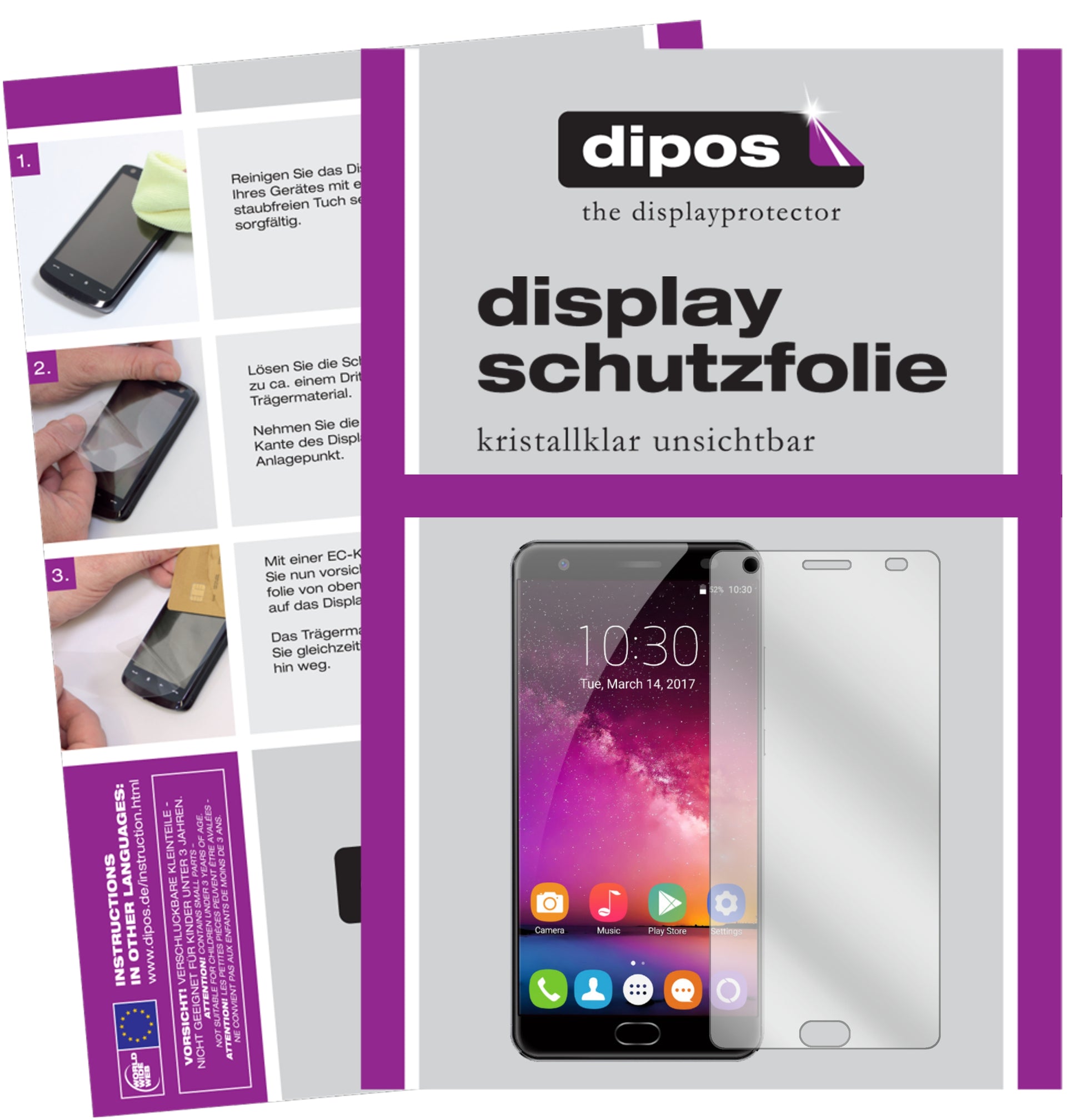 Kristallklare, dünne Schutzfolie: Kratzfest & passgenau für Oukitel-K6000 Plus