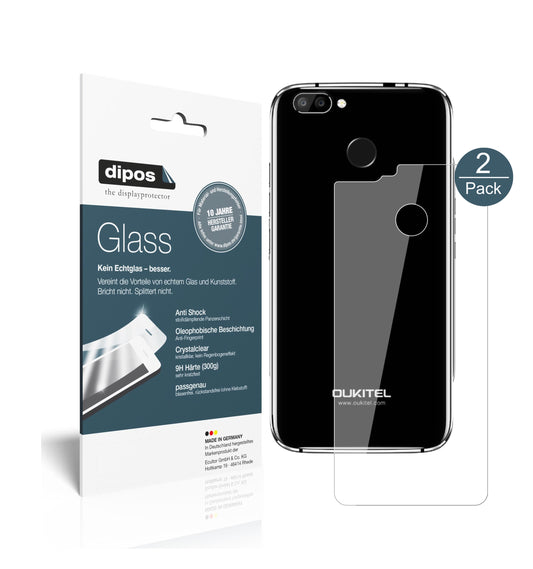 Perfekte Passform und ultimative Qualität: Unser 9H Panzerglas bietet Schutz für Oukitel-U22 Rückseite
