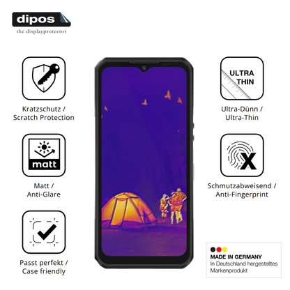 4x Schutzfolie matt für Oukitel WP55 Ultra Outdoor Display-Schutzfolie