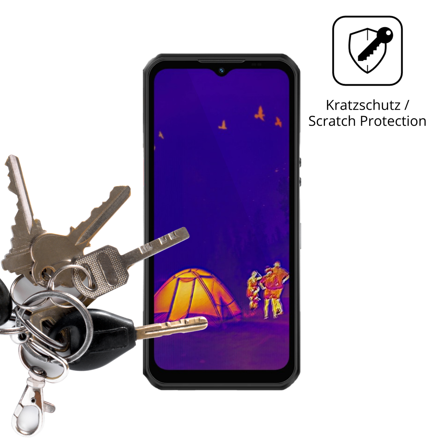 4x Schutzfolie klar für Oukitel WP55 Ultra Outdoor Display-Schutzfolie