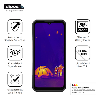 4x Schutzfolie klar für Oukitel WP55 Ultra Outdoor Display-Schutzfolie