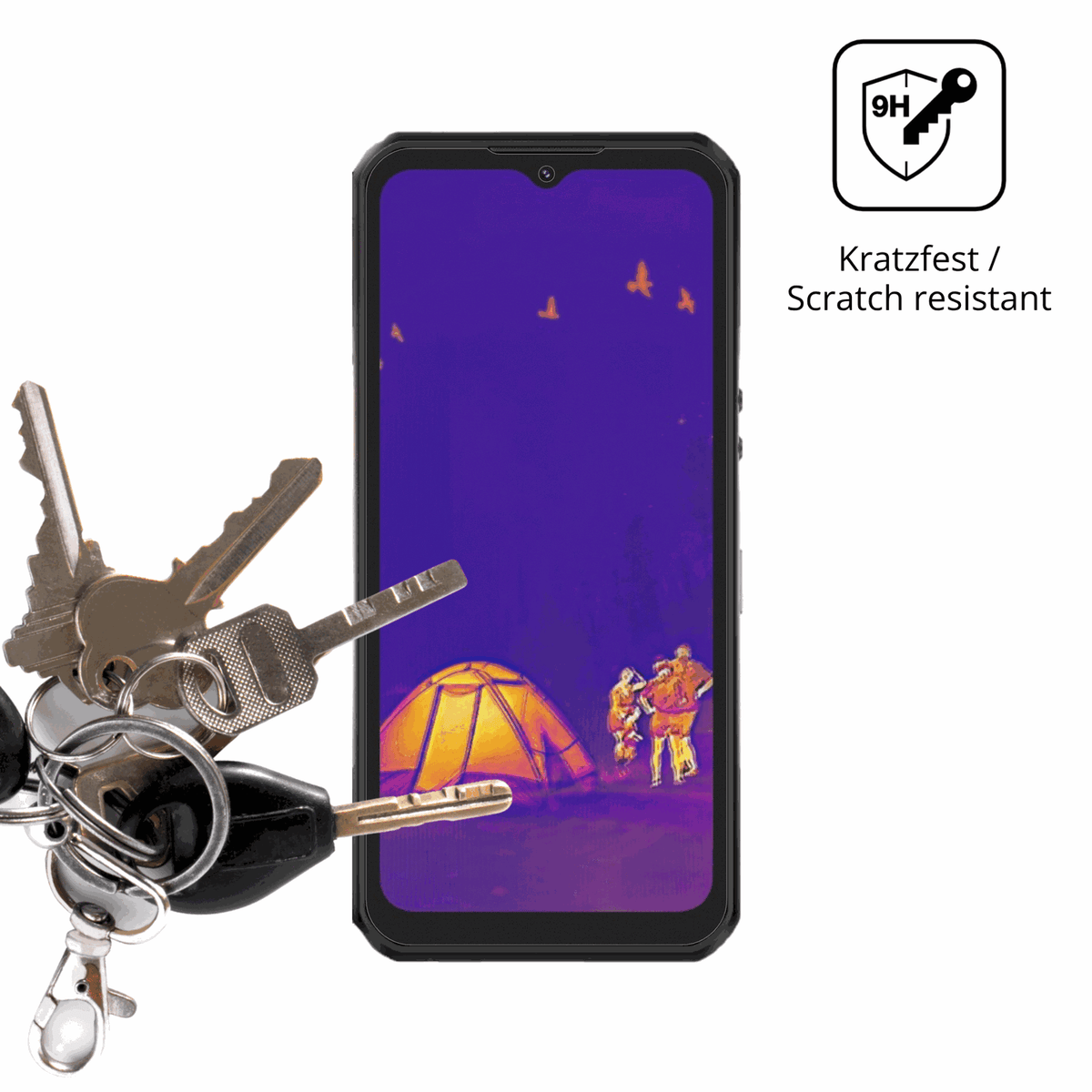 2x 9H Schutzfolie matt für Oukitel WP55 Ultra Outdoor Panzerfolie