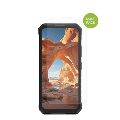 OukitelWP58 Pro mit aufgebrachter dipos Displayschutzfolie, die lästige Fingerabdrücke minimiert