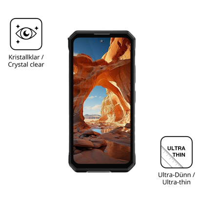 Dünne und klare Folie passend zugeschnitten für Oukitel WP58 Pro