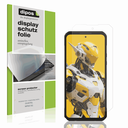 Matte Displayschutzfolie von dipos passend für OUKITEL WP60 5G, präziser Zuschnitt und blasenfrei montiert