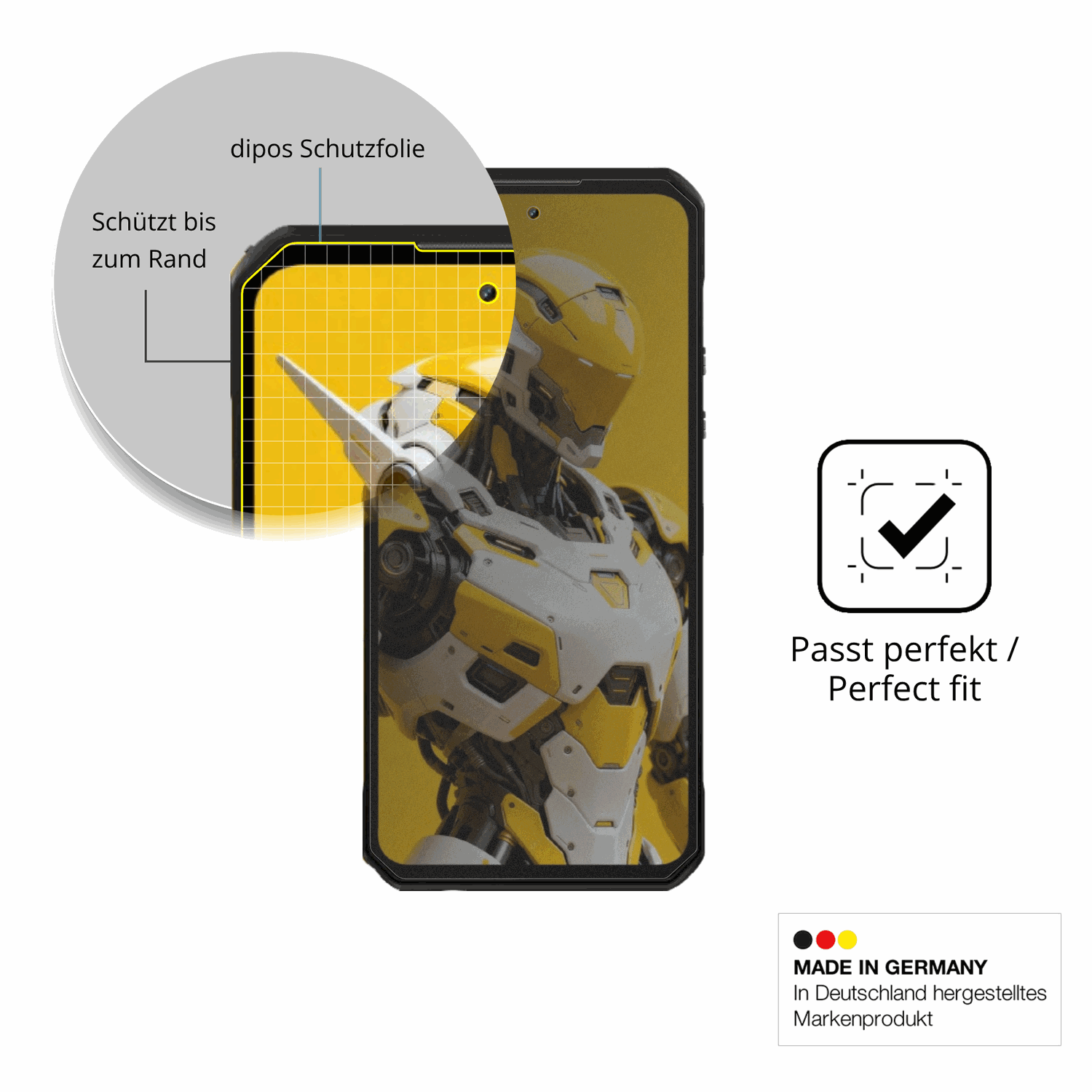 Schutz gegen Kratzer auf dem OUKITEL WP60 5G Glas durch Schlüssel oder Ähnliches