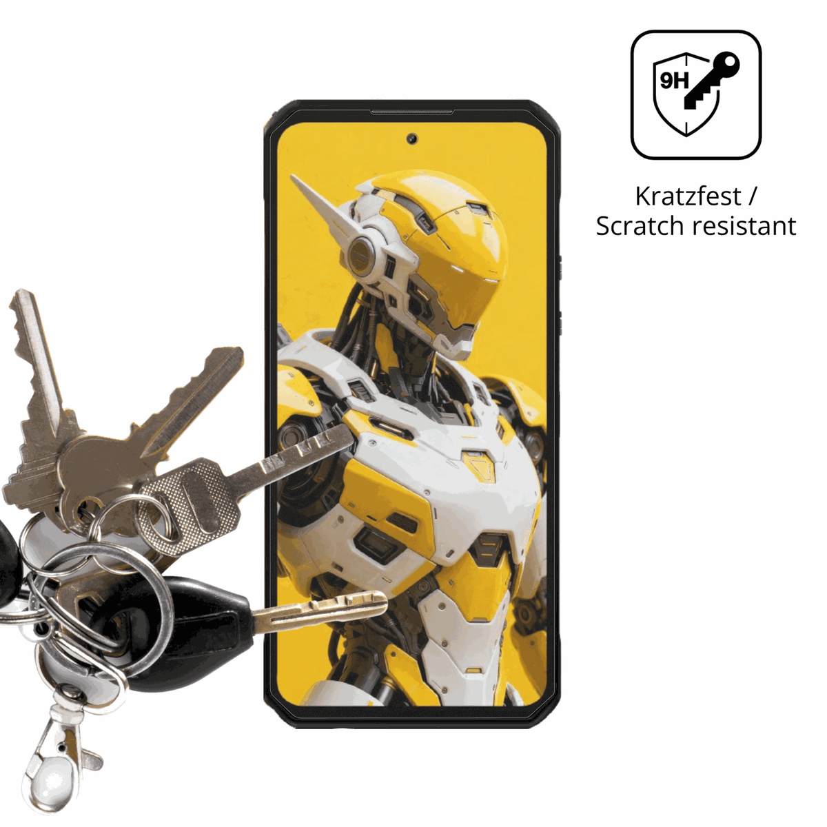 dipos Displayschutz für OUKITEL WP60 5G, mattierte Oberfläche, robuste Festigkeit und perfekte Passform
