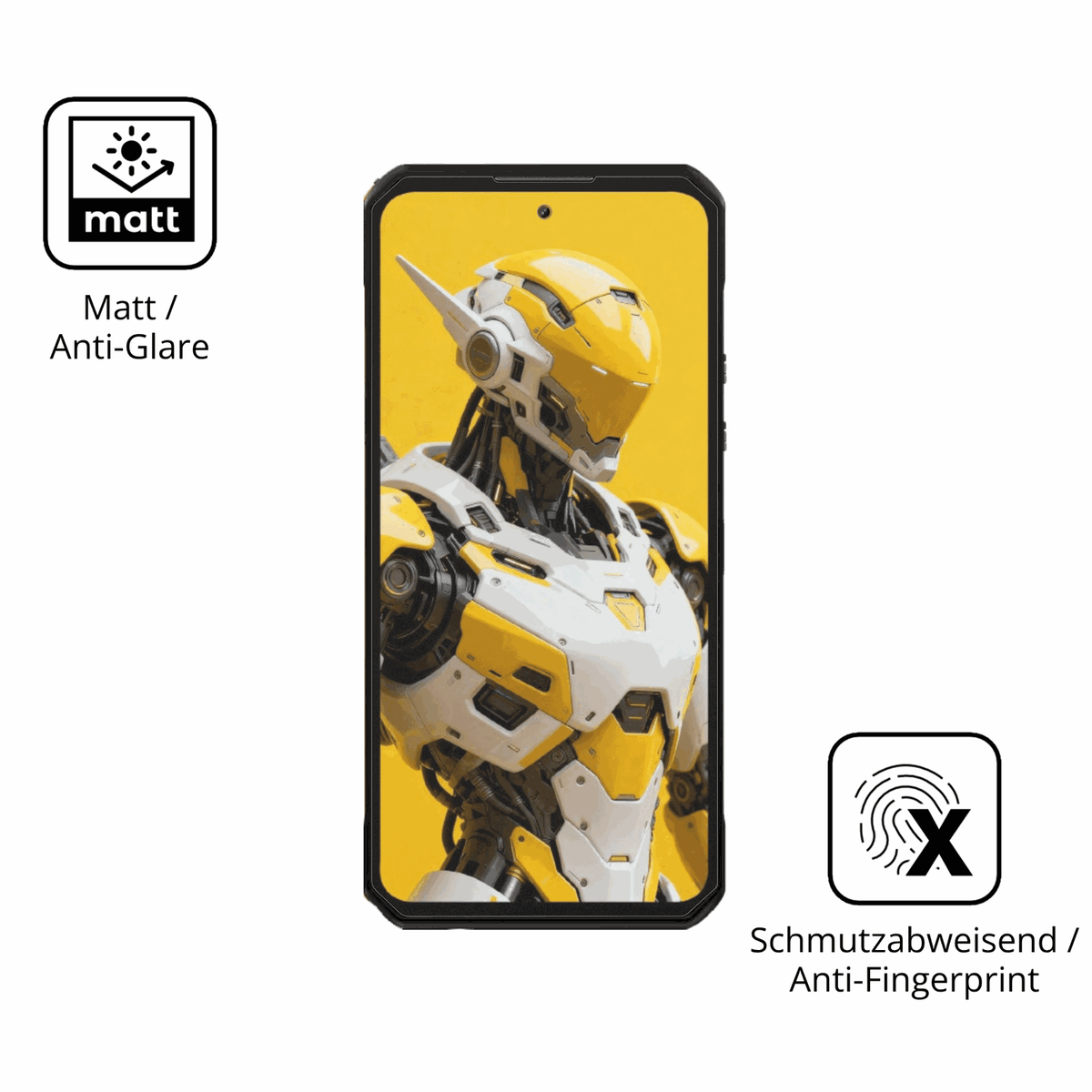 9H Hartbeschichtete, flexible Folie passend zugeschnitten für OUKITEL WP60 5G
