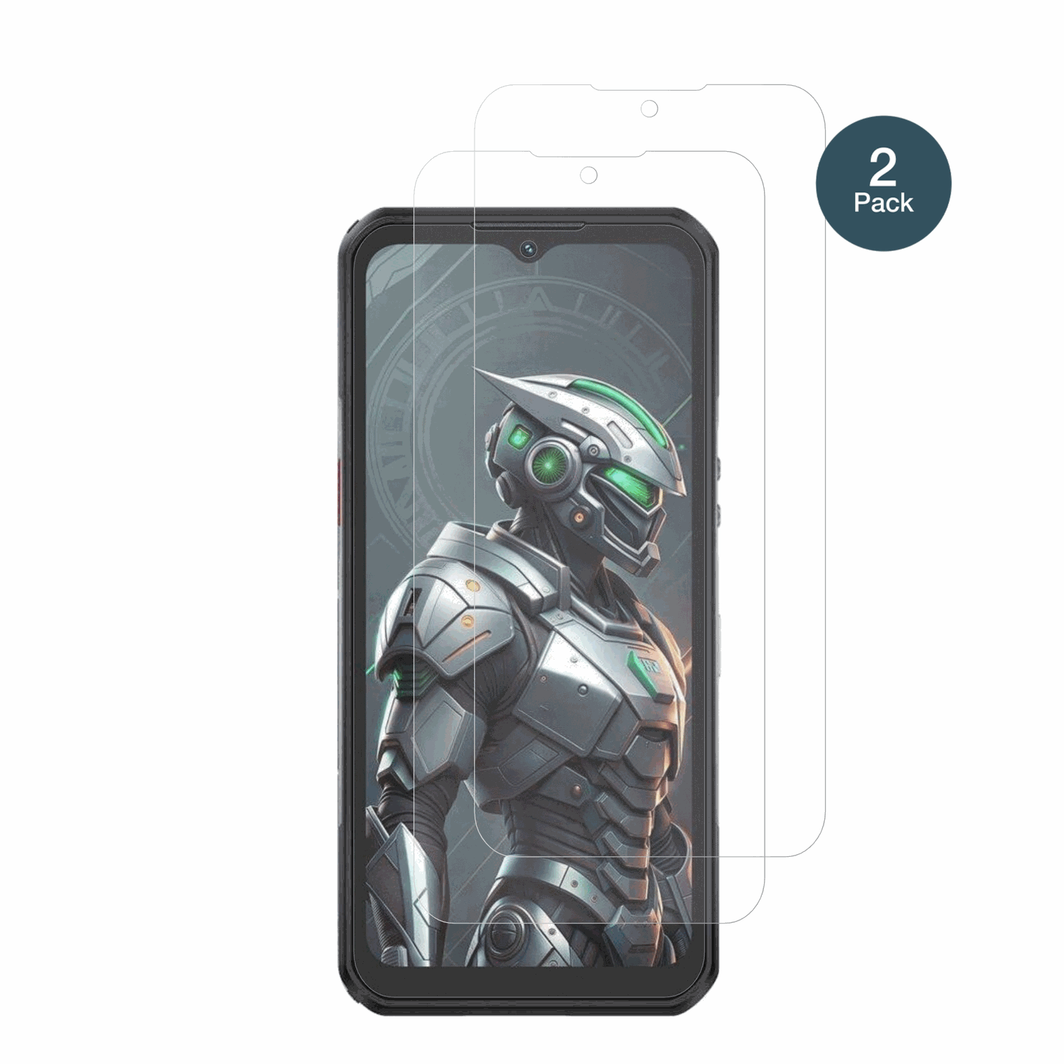 oukitelwp62 5g mit aufgebrachter dipos Panzerfolie, die lästige Fingerabdrücke minimiert