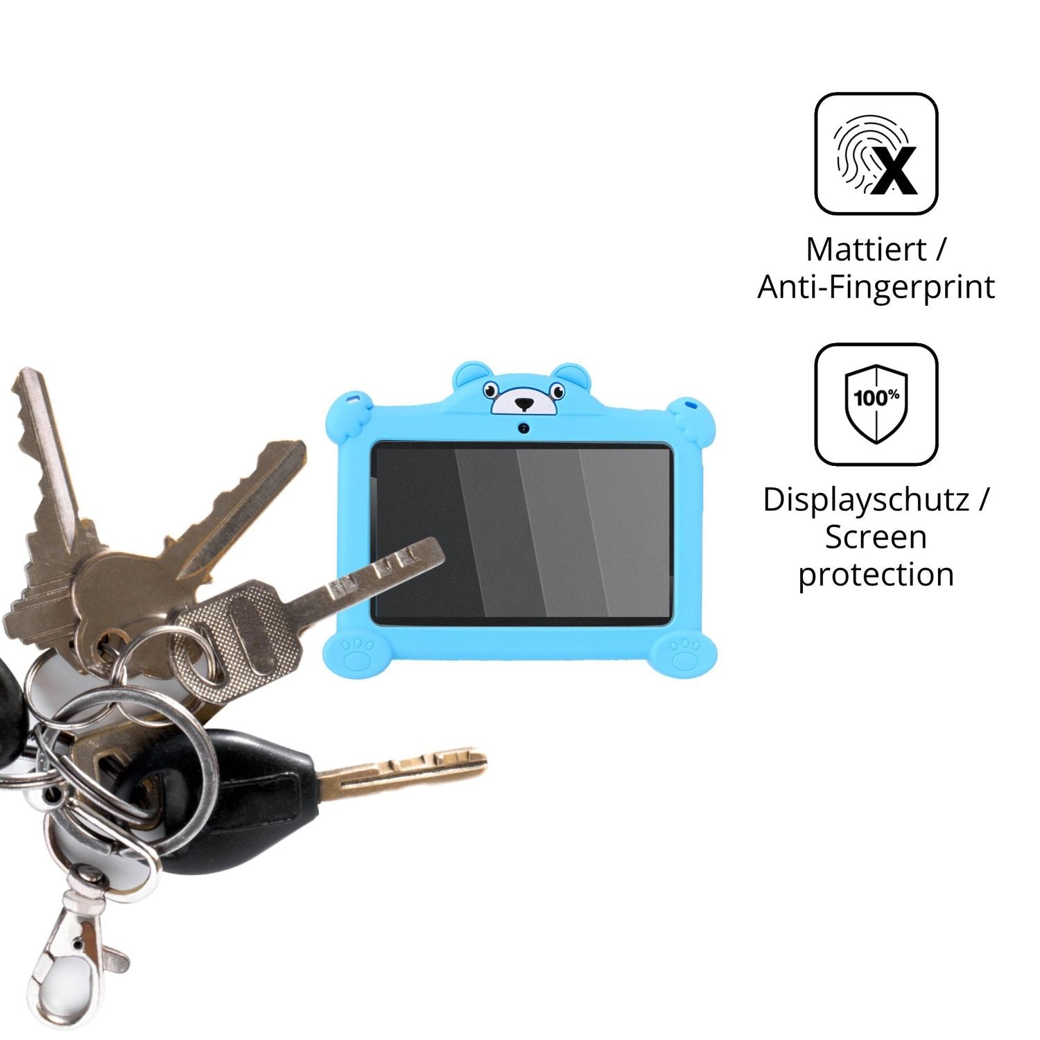 dipos Displayschutz für OYAJIA C88 7 Zoll, mattierte Oberfläche, Blickschutzfilter und perfekter Passform