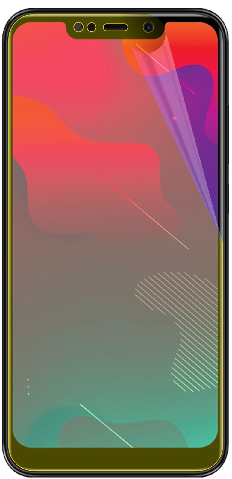dipos Displayschutz für Panasonic Eluga Z1, transparente Oberfläche, geringe Dicke und perfekte Passform