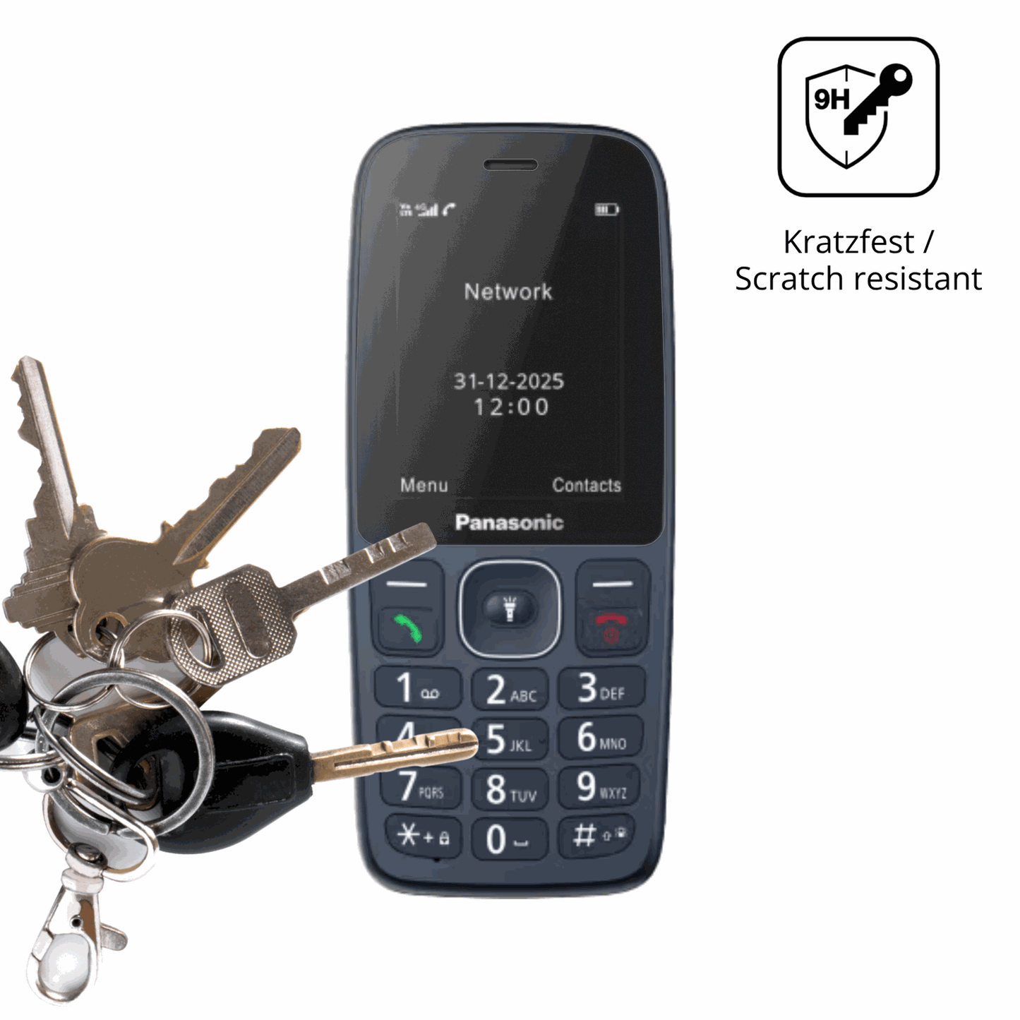 dipos Displayschutz für Panasonic KX-TF400, mattierte Oberfläche, robuste Festigkeit und perfekte Passform