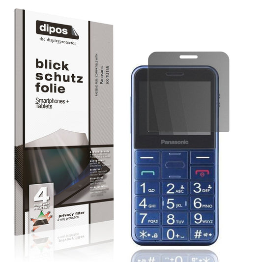 Blickschutzfolie für Panasonic KX-TU155 matt Schutzfolie Privacy