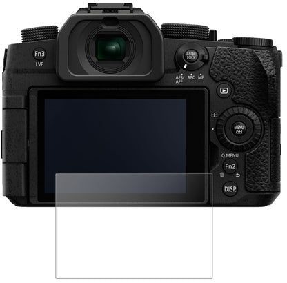 PanasonicLumix DC-G91 mit aufgebrachter dipos Panzerfolie, die lästige Fingerabdrücke minimiert