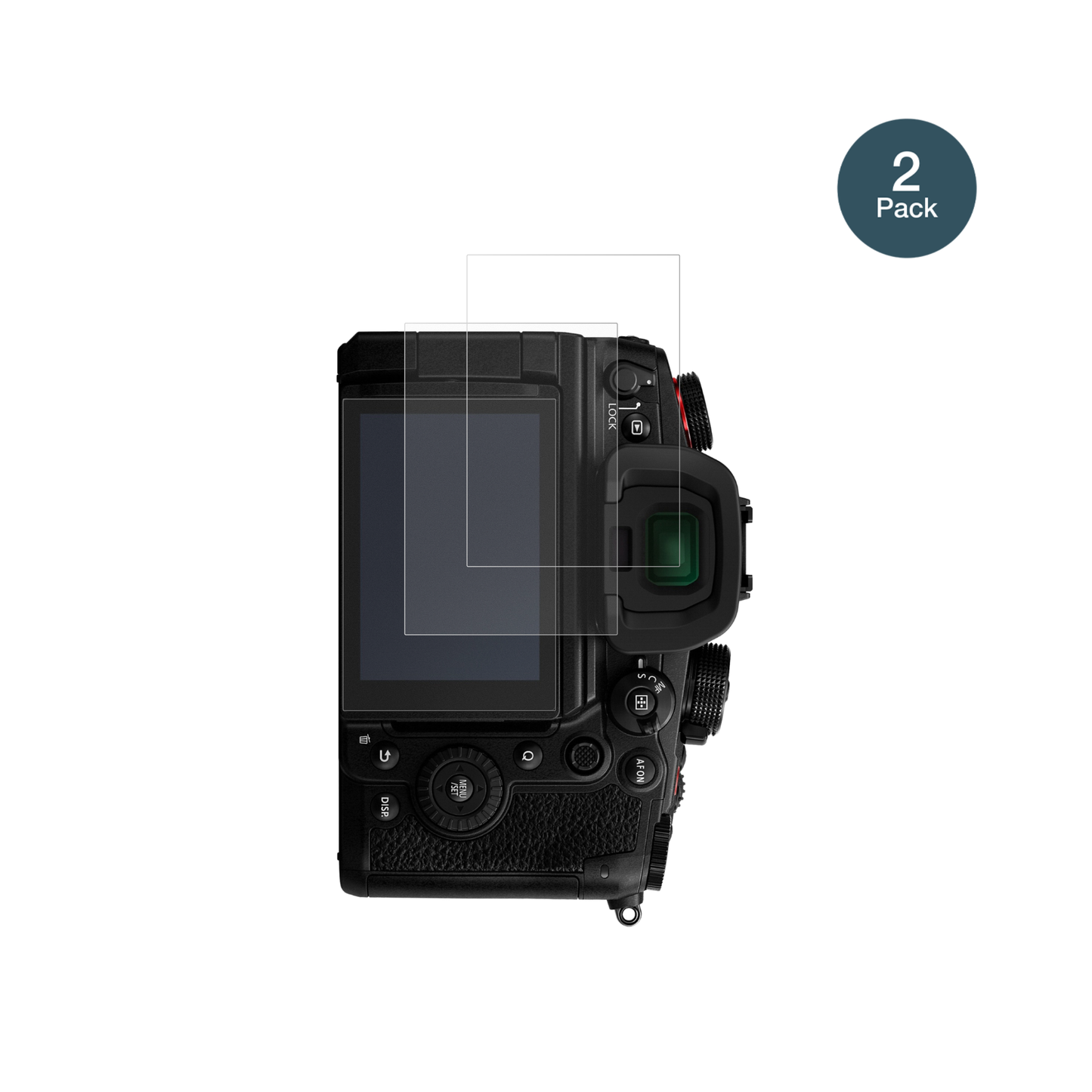 PanasonicLumix DC-GH6 mit aufgebrachter dipos Panzerfolie, die lästige Fingerabdrücke minimiert