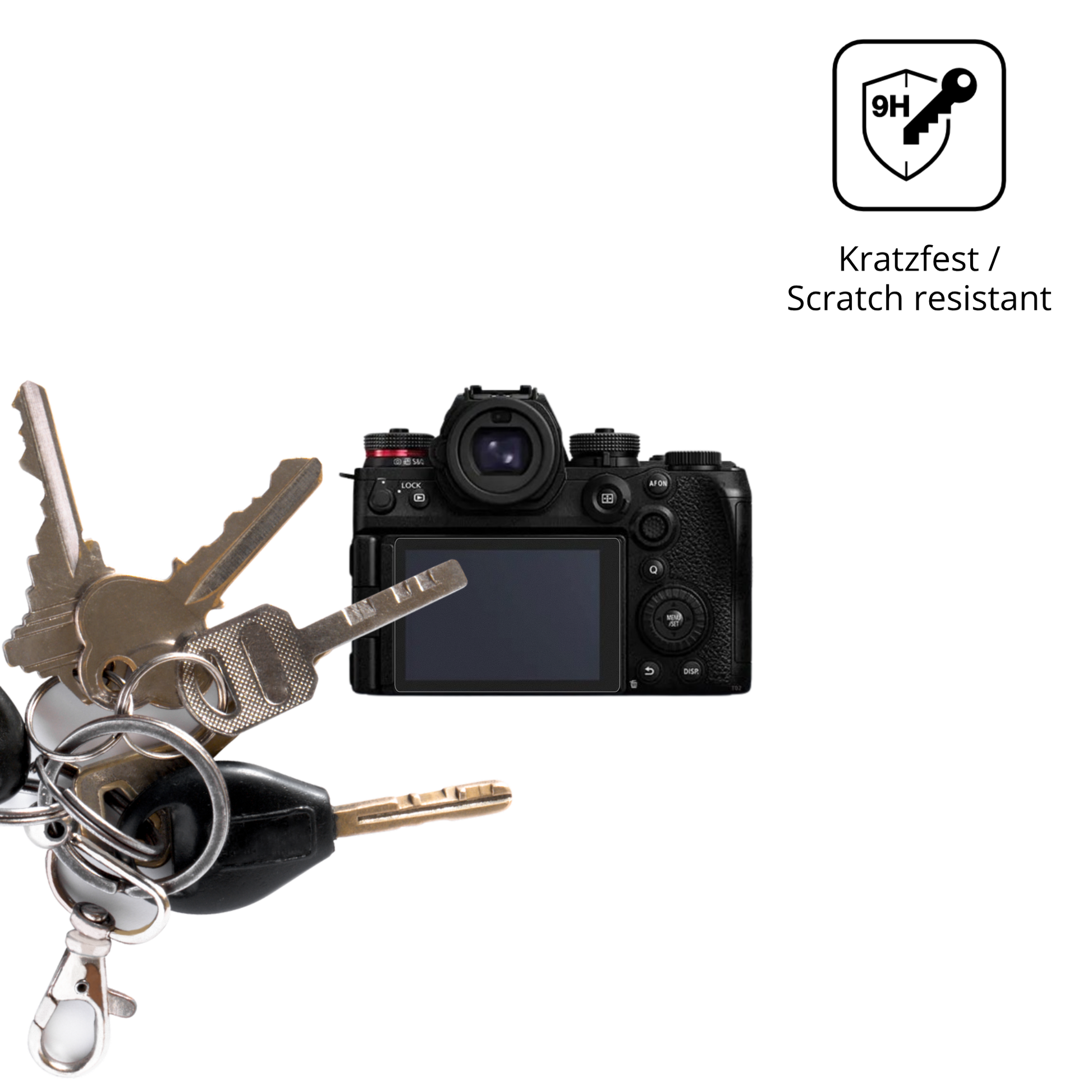 dipos Displayschutz für Panasonic Lumix DC-S1II, mattierte Oberfläche, robuste Festigkeit und perfekte Passform