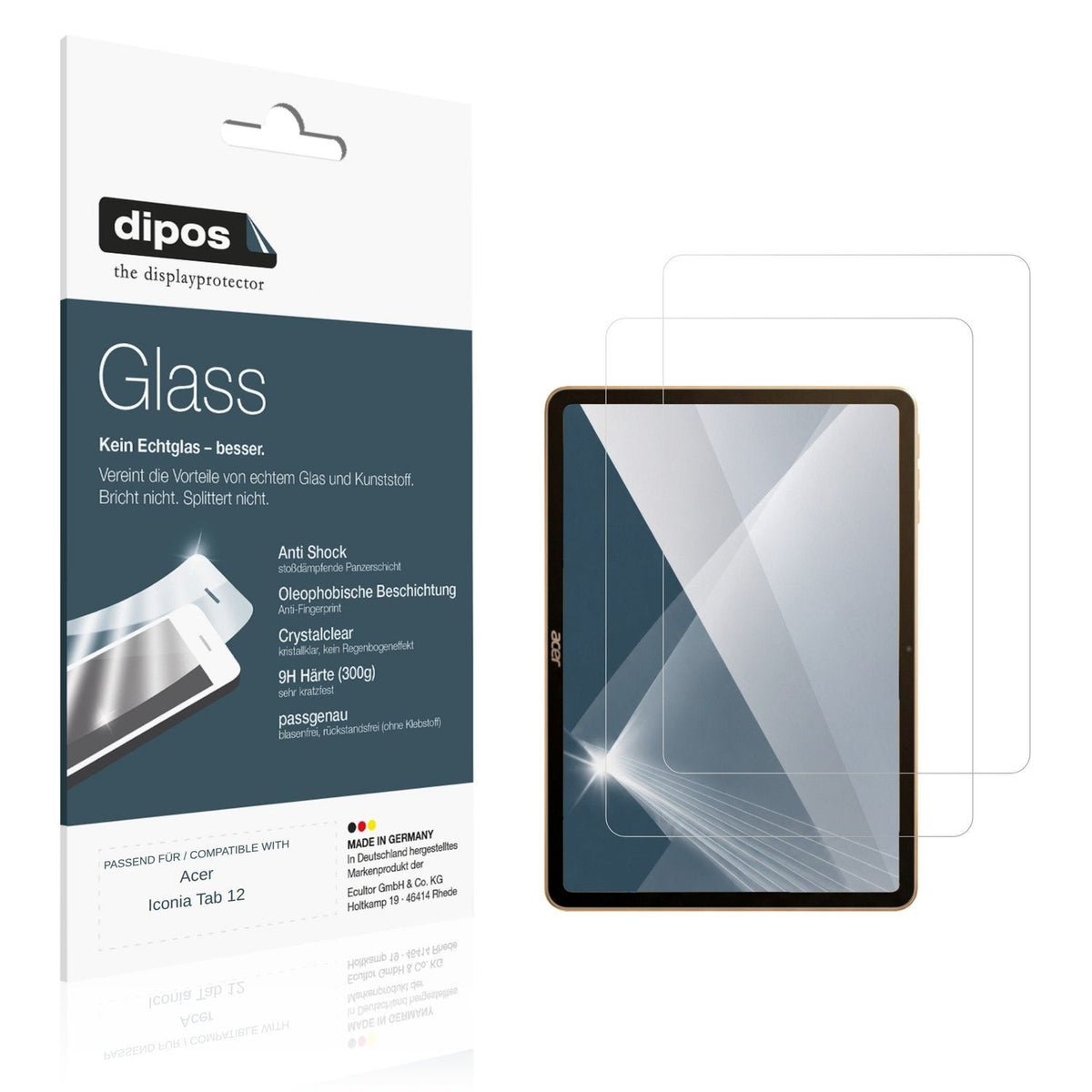 Displayschutz hergestellt in Deutschland, höchste Qualität made in Germany