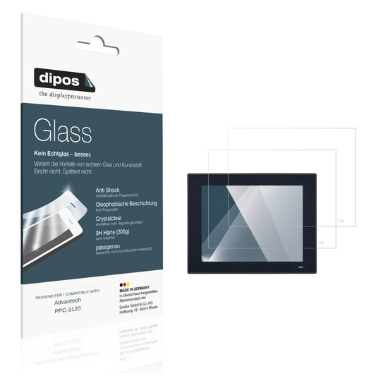 Klare Displayschutzfolie von dipos passend für Advantech PPC-3120, 9H kratzfest und blasenfrei montiert