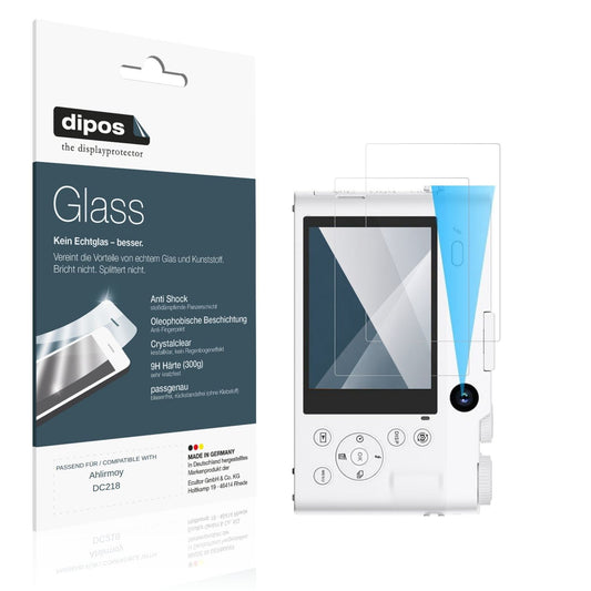 Klare Displayschutzfolie von dipos passend für Ahlirmoy DC218, 9H kratzfest und blasenfrei montiert