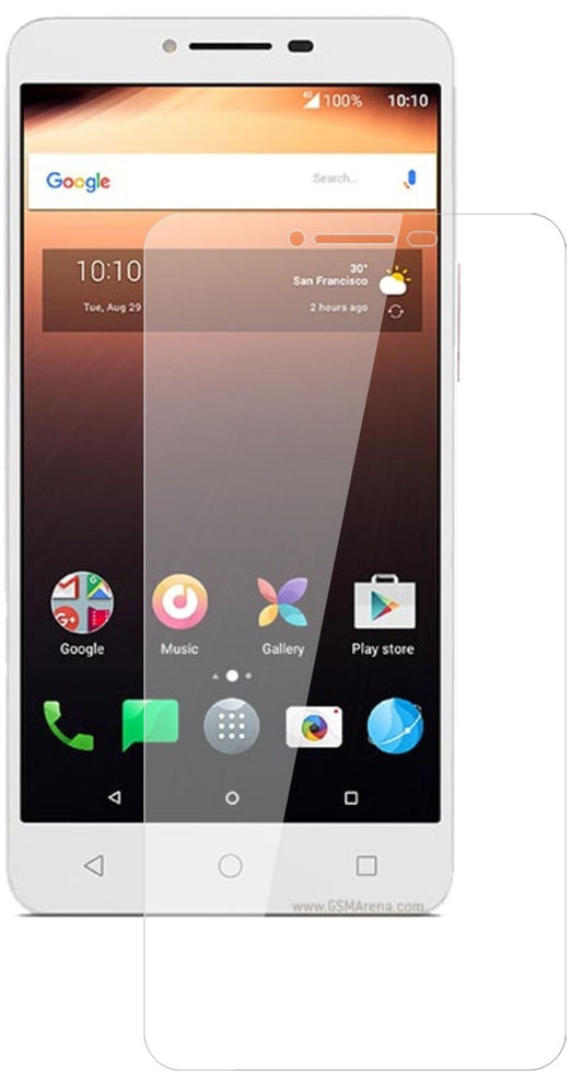 Klare Displayschutzfolie von dipos passend für Alcatel A3 XL, 9H kratzfest und blasenfrei montiert