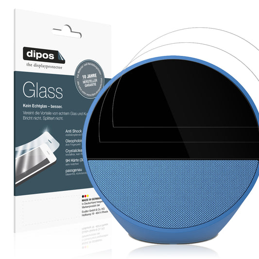 Klare Displayschutzfolie von dipos passend für Amazon Echo Spot 2024, 9H kratzfest und blasenfrei montiert