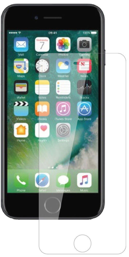 Klare Displayschutzfolie von dipos passend für Apple iPhone 8 Plus, 9H kratzfest und blasenfrei montiert